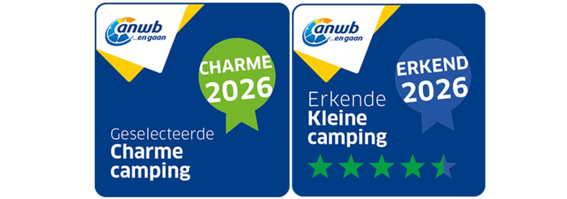 ANWB Charme Erkende camping 2026
